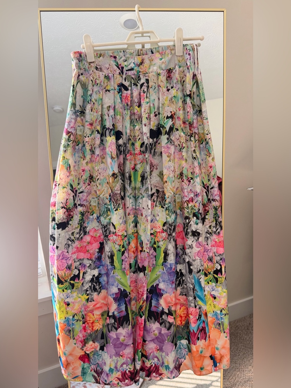 Ranna Gill Anthropologie Firefleur Floral Maxi Skirt